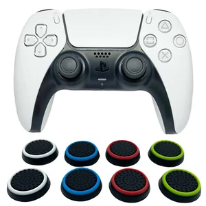 4 pares/8 piezas empuñaduras para pulgar cubiertas de palo tapas analógicas para controlador Sony PS5 FPS - Imagen 1 de 34