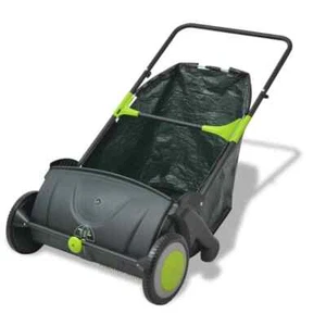 44'' 103L Collection Bag Push Lawn Yard Sweeper Rake Vacuum f Leaves Grass Bag - Picture 1 of 6