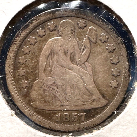 1857 10C Liberty Seated Dime (74251) Cover