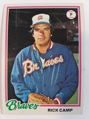 1978 Topps Rick Camp #349 baseball card Atlanta Braves - Image 1 of 4