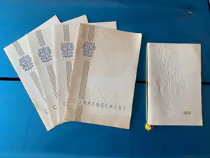 Folletos de ejercicios de graduación de escuela secundaria Wadsworth 1959 de colección Ohio - Imagen 1 de 10