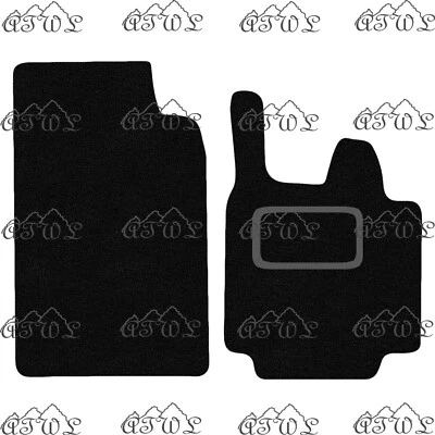 FITS SMART FORTWO 2007 TO 2014 TAILORED BLACK CARPET CAR FLOOR MATS. (1 CLIP) - Image 1 of 4