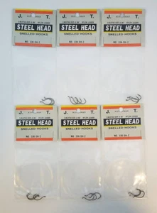 6 PACKS OF JEROS TACKLE SIZE 2-36" STEEL HEAD SNELLED HOOKS (336-SH-2) - Picture 1 of 1