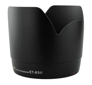 JJC Camera Lens Hood Shade for Canon EF 70-200mm f/2.8L USM as ET-83II Black - Picture 1 of 11