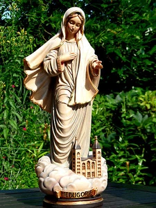 Medjugorje Gospa Madonna Maria Muttergottes Holz 60 cm Figur Statue - Bild 1 von 2