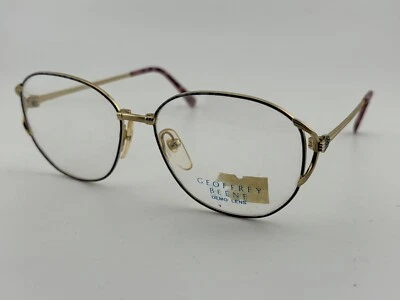 DE COLECCIÓN - Marcos de gafas de metal dorado Geoffrey Beene GB1072 56-15-140 Foto 1 de 4