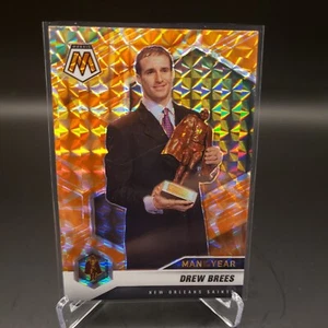 2021 Mosaic Drew Brees Man of the Year Reactive Orange Prizm SP No. 264 - Bild 1 von 2