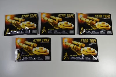 (5) SDCC 2016 Exclusive Gold Star Trek Enterprise Mega Blocks The Classic Series - Image 1 of 2