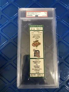 EDDIE MURRAY 500 Home Run, 1996, 500th HR FULL Ticket, PSA 7 NEAR MINT!!! - Picture 1 of 2