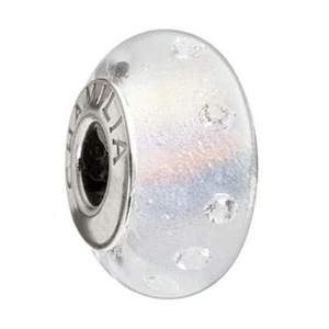 Chamilia Sterling Charm- Frosted White Bead - Picture 1 of 1