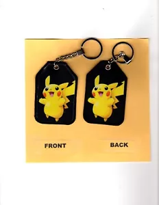 PIKACHU SUBLIMATION Key Chain APPROX SIZE 3.5X2.25" - Picture 1 of 1