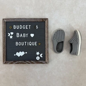 NATIVE Gray Miles Slip On Shoes Size 6 Toddler - Picture 1 of 4