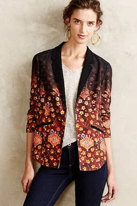 Nuevo en Paquete Chaqueta Anthropologie Floral "Telluride Blazer" 2 - Imagen 1 de 4