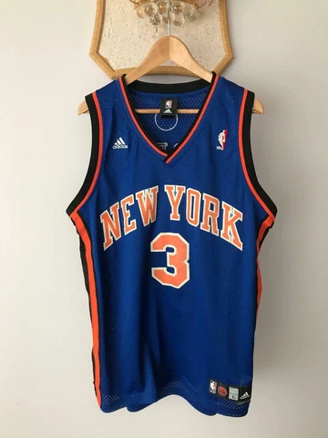NEW YORK KNICKS NBA BASKEBALL VINTAGE JERSEY AUTHENTIC ADIDAS STEPHON MARBURY #3 Cover