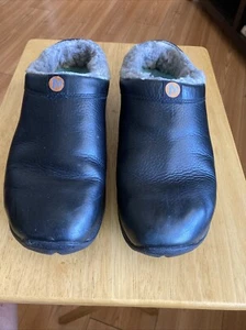 Merrell Casual Slip On Shoes Mens Black Leather Sherpa Lined Encore Size 11 - Picture 1 of 10