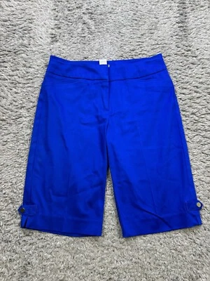 Pantalones Cortos Cache Mujer 0 Azul Real Elastizados Tiro Alto Informales Chinos Foto 1 de 4