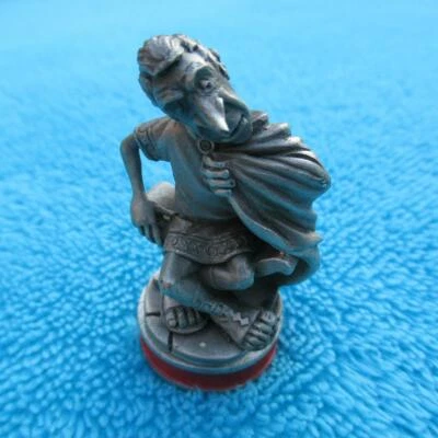 ASTERIX & OBELIX Römer Schachfigur LÄUFER Quäster Claudius Zinnfigur Zinn EXTEC - Bild 1 von 3
