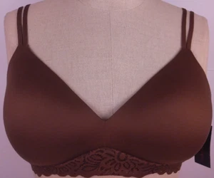 No Boundaries Brown Latte Padded Wireless Bralette Bra Size S - New.         (1) - Picture 1 of 18