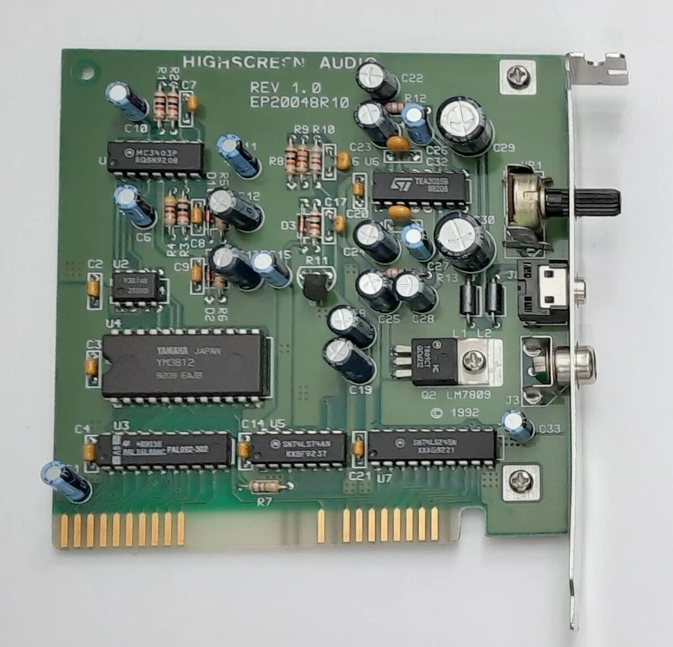 Highscreen / Octek EP20048R10 8-bit ISA Soundkarte (Adlib, OPL2, retro, 1992) - Bild 1 von 4