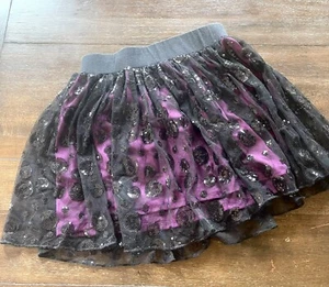 Disney skirt Girls sz M sz 10 sequin Purple and Black Tulle Clothes - Picture 1 of 2