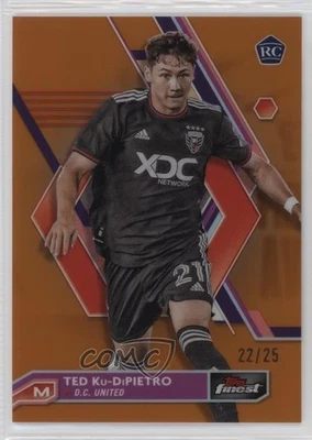 2023 Topps Finest MLS Orange Refractor /25 Ted Ku-DiPietro #59 - Image 1 of 2