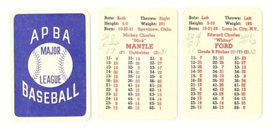 1965 APBA Original Season W/ Writing - NEW/ YORK YANKEES Team Set - Image 1 of 3