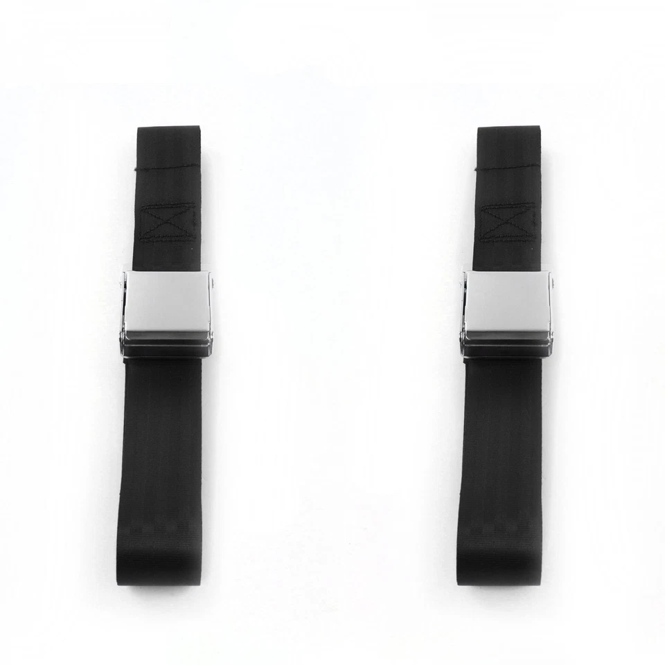 Kit de cinturón de seguridad Nash Ambassador 1933-1957 avión 2pt negro cubo de regazo - 2 cinturones  Foto 1 de 1