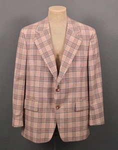 Herren Vintage 70er Jahre Neu aus altem Lagerbestand Mauve Rosa Sakko / Blazer Gr. 42 R 70s - Bild 1 von 8