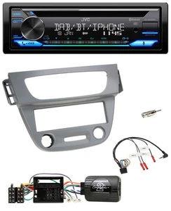 JVC Bluetooth Lenkrad USB DAB CD Autoradio für Renault Megane III 2009-2012 grau - Bild 1 von 10