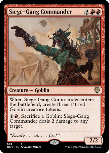 MTG Siege-Gang Commander English ONC - Image 1 of 1