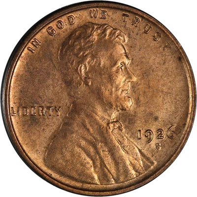 1926-S Lincoln Cent Nice BU Details Nice Eye Appeal Strong Strike - Image 1 of 2