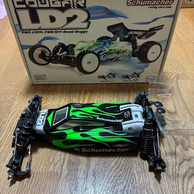 Schumacher Cougar LD2 1/10 2WD Off-Road RC Buggy Chassis With Spare Parts - Image 1 of 4