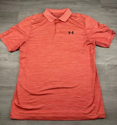 Polo Under Armour Hombre Rendimiento Medio Coral Color Salmón Foto 1 de 4