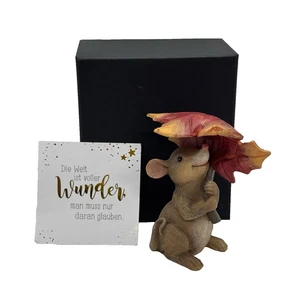 Geschenkset Maus Milo inkl. Grußkarte in Geschenkbox - Dekofigur - NEU & OVP✅ - Bild 1 von 8