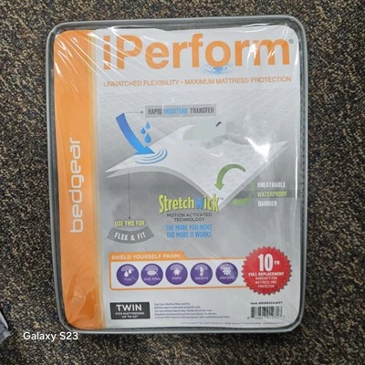 NUEVO BedGear Twin iPROTECT Colchón Protector Cubierta Impermeable Barrera iperform  Foto 1 de 2