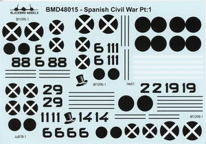 Spanish Civil War Pt:1 1/48th scale decals - Bild 1 von 1