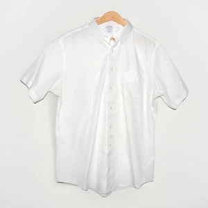 Brooks Brothers Dress Shirt Polo 17 XL 1818 Regent Fit White 100% Cotton No Iron - Bild 1 von 4