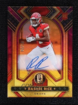 2023 Panini Gold Standard Rookies Rose /24 Rashee Rice #177 Rookie Auto RC - Image 1 of 2