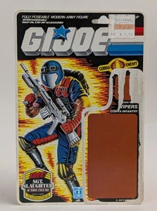 1986 Hasbro GI Joe Viper Backer Card & File Card Original Vintage #1 - Picture 1 of 2