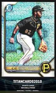 Liover Peguero 2022 Bowman Chrome Silver Mojo Pittsburgh Pirates #BCP-242 - Picture 1 of 2