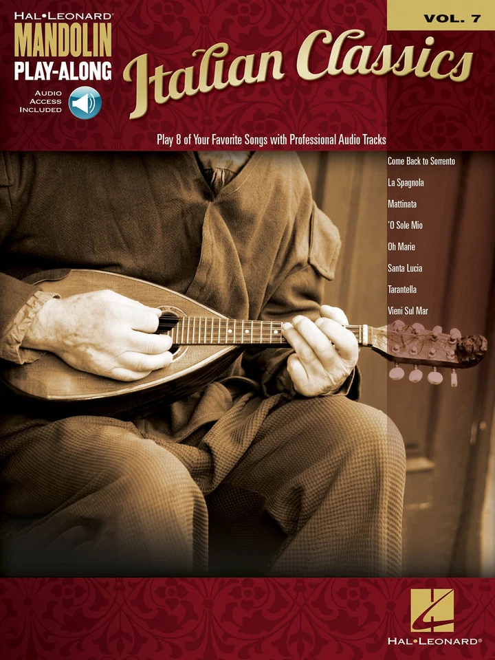 Italian Classics Mandolin Play-Along Vol 7 Tab Sheet Music Book Online Audio - Image 1 of 1