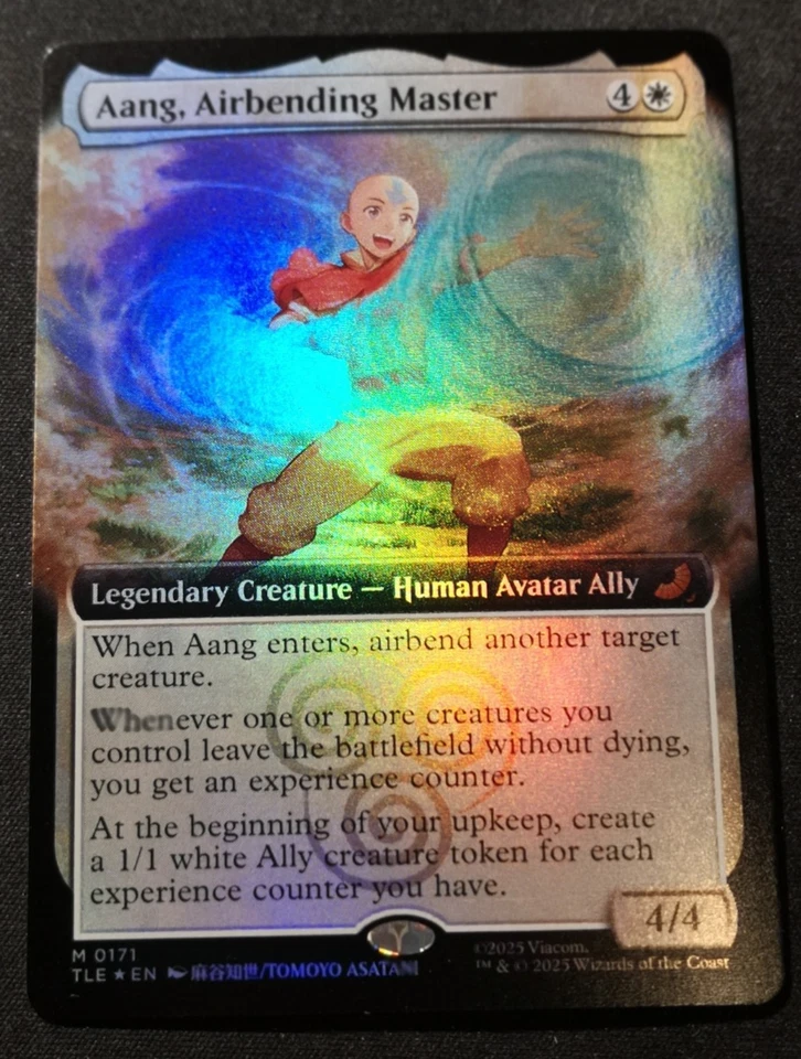 Aang, Airbending Master - Foil - Extended Art - TLE - MTG - EN - NM - 0171 - Image 1 of 1