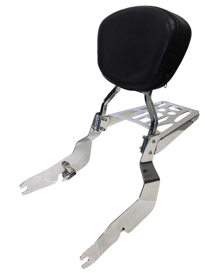 Honda VTX1300C VTX1800C VTX1800F Detachable Sissy Bar Backrest Pad Luggage Rack - Image 1 of 4