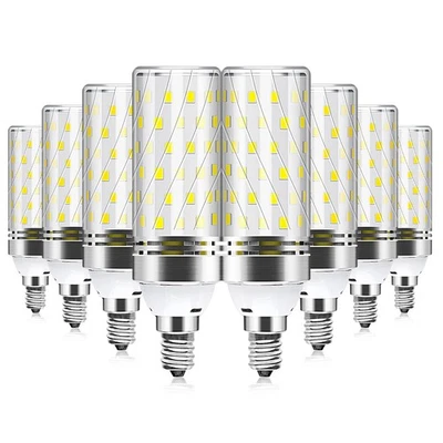 E12 LED Bulb, 6000K Daylight White Light Bulbs, 16W 1500LM Led Corn Bulb, 120... - Image 1 of 4
