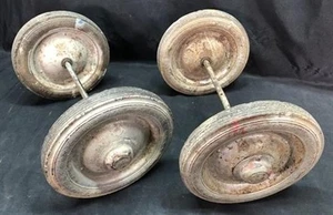 4 ruote per carro, auto a pedali, carrello da giardino, carro zucca, vintage Goodyear A55 - Foto 1 di 10