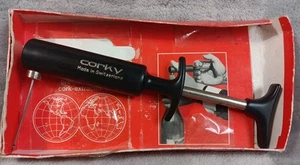 Corky Wine Bottle Cork Extractor Using Air Pressure Switzerland Wall Street Jrnl - Picture 1 of 3