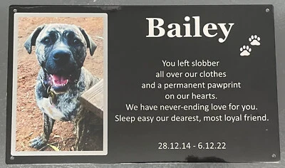 Photo Plaque Personalised Memorial (Duraluxe) 150mm x 100mm - Image 1 of 4