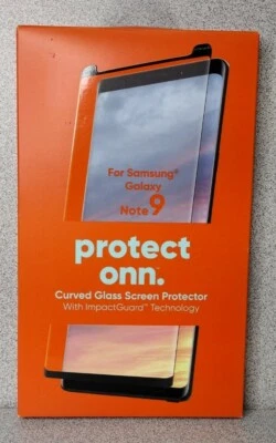 SAMSUNG GALAXY NOTE 9 CURVED GLASS SCREEN PROTECTOR PROTECT ONN - Image 1 of 3