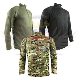 Kombat Operators Mesh L Sleeve Top, Thermal Wicking Base Layer Green, Black, BTP