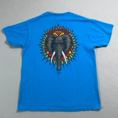 Vtg Powell Peralta Shirt Medium Skateboard Mike Vallely Elephant Bones Brigade - Image 1 of 4